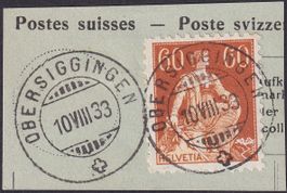Erstklassiger Vollstempel: Obersiggingen (AG) Nr.140 ! LUXUS