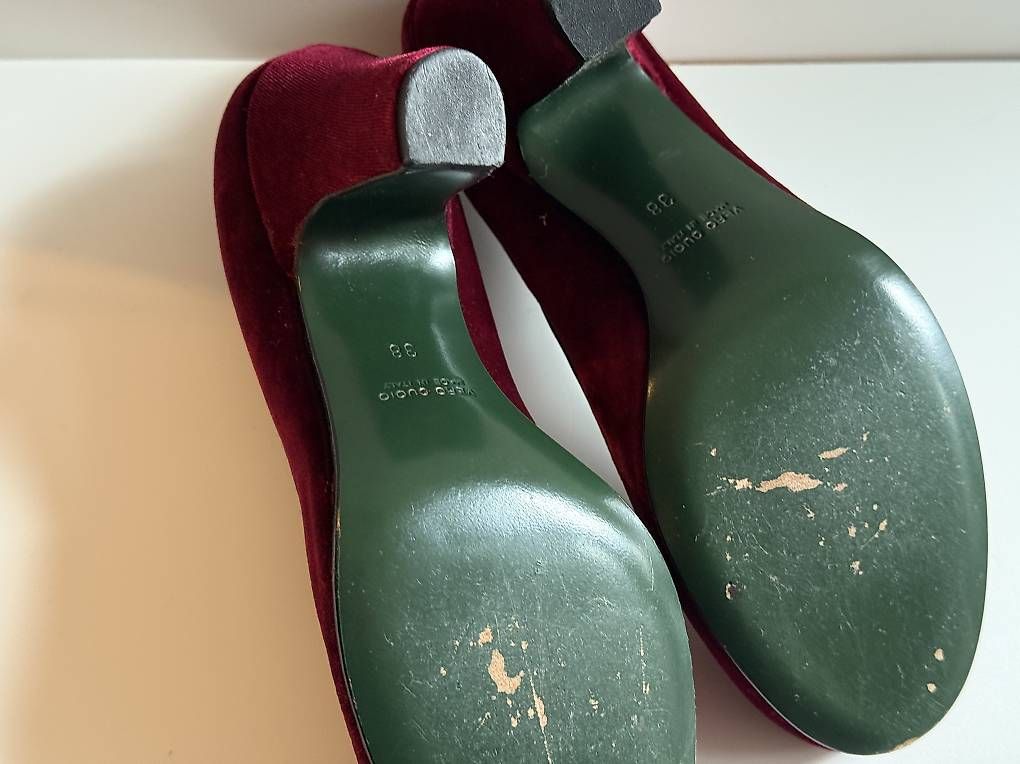 Scarpe da donna: Deimille Vintage Samt Pumps, Bordeauxrot, Grösse 38 – Usato da Winterthur venduto da Me_sell_buy 4