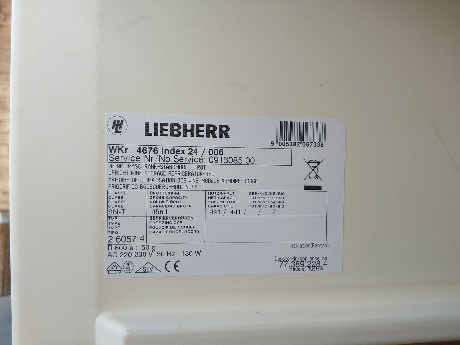 Liebherr Frigoriferi: Weinkühlschrank Liebherr, Weinklimaschrank – Usato da Gamprin venduto da philipp33 1