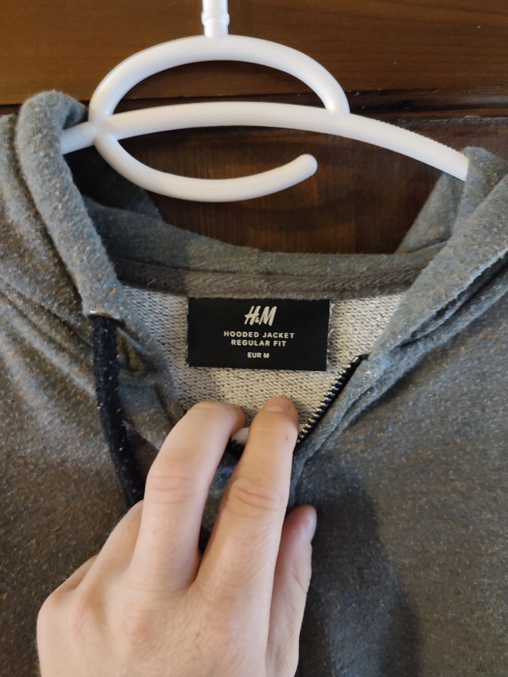 H&M Giacche: H&M Grey Hooded Jacket - Men's Medium - Great Value! – Usato da Martigny venduto da Errika 2