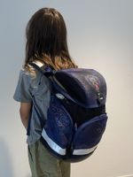 Schulthek Funki dunkelblau mit Panther Motiv Grösse M