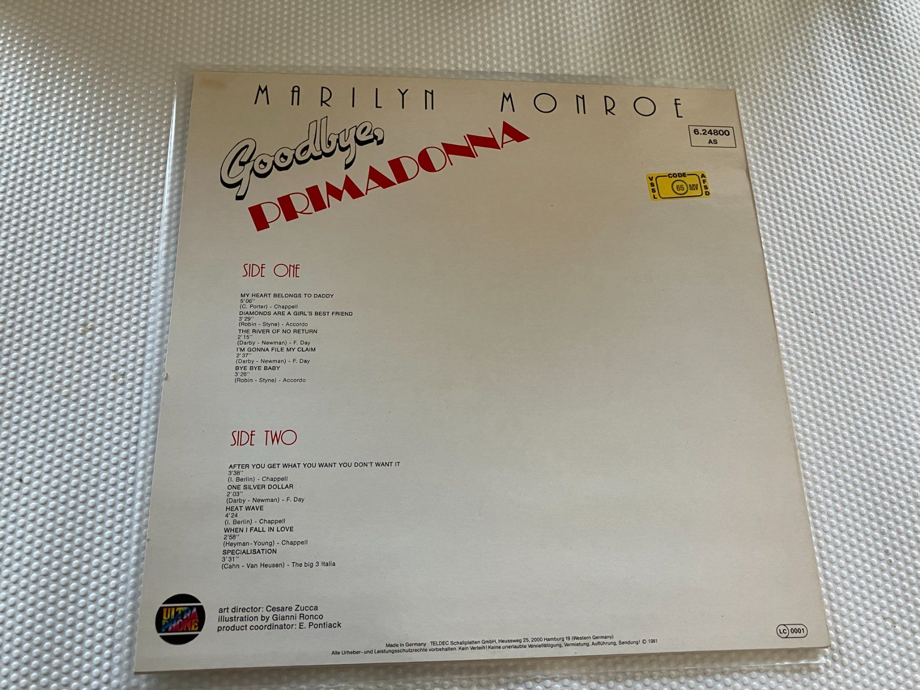 Dischi in vinile: Marilyn Monroe – Usato da Aarwangen venduto da Jukebox3 2