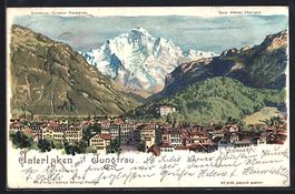 C. Steinmann: Interlaken, Blick über de