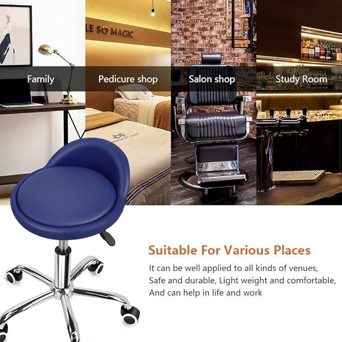 Hocker: Rollhocker Arbeitshocker Rollhocker Bürohocker Rückenlehne – Neu und originalverpackt aus Herisau von Serenco 5
