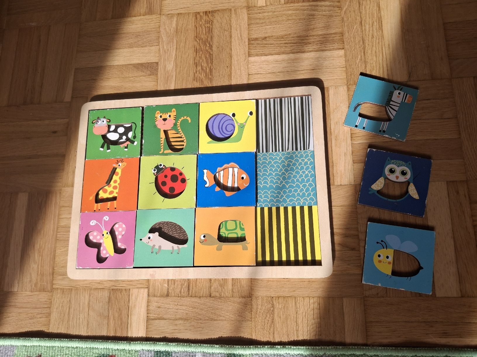 Puzzle: Puzzle aus Holz lustige Tiermuster – Usato da Pfäfers venduto da nadine_art97