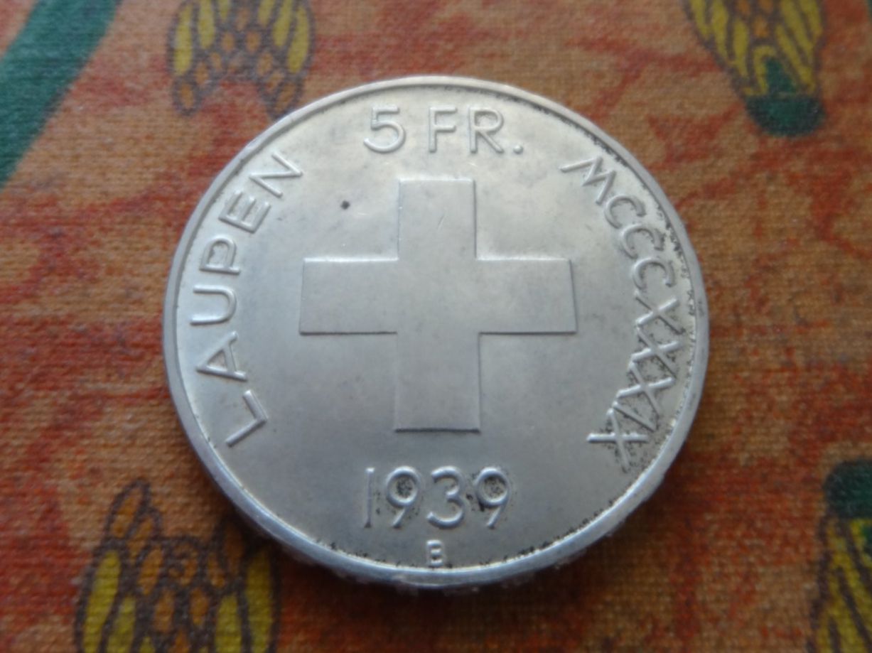 Tutti le monete: LAUPEN 1939  5 Franken   (A) – Usato da Romanel-sur-Lausanne venduto da Swift13