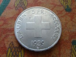 LAUPEN 1939  5 Franken   (A)