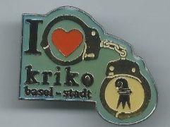 I Love Kriko Basel-Stadt Pin