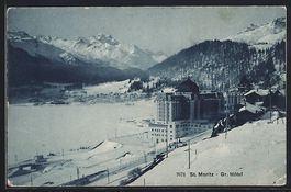 St. Moritz, Gr. Hotel aus der Vogelschau