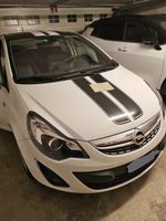 Opel Corsa 1.4 D Turbo weiss mit Streifen guter Zusta