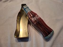 Coca-Cola Dose in Flaschenform, leer, Vintage Blechdose