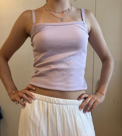 Pastellviolettes Top