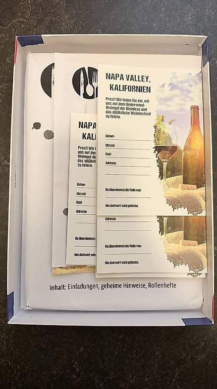 Spiele: Krimidinner Tödlicher Wein – Neu und originalverpackt aus Bern von sshueli 1