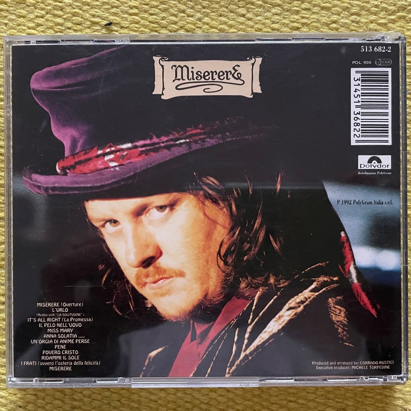 CD: ZUCCHERO-MISERERE – Usato da Rorschacherberg venduto da CD-Roli 1