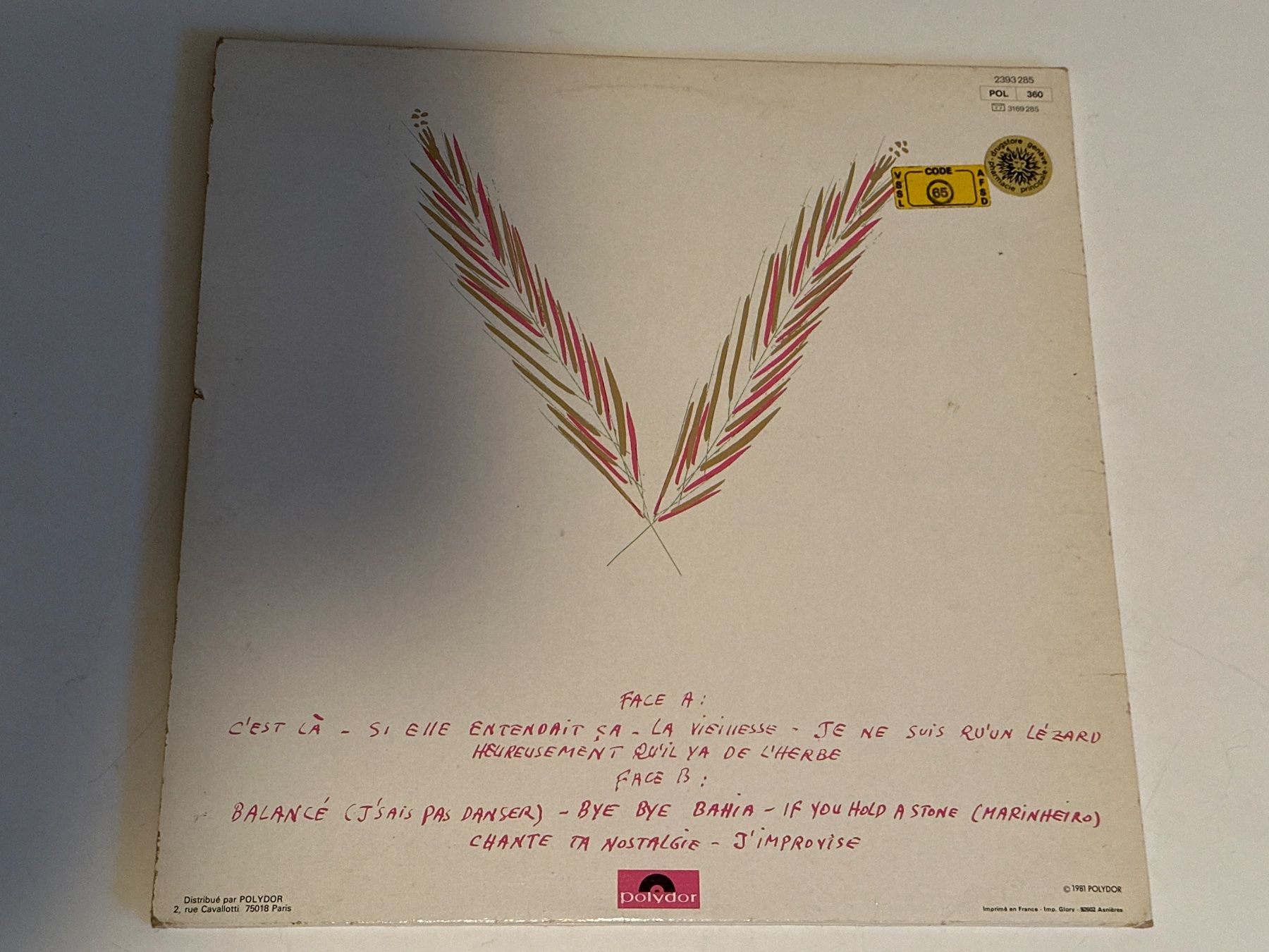 Schallplatten: Georges Moustaki – Gebraucht aus Zürich von Chaeffeler 2