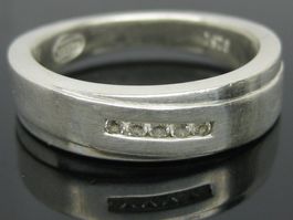 Ring Silber 925 Fossil Zirkonias Gr. 57