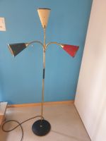 Ausergewöhliche 50er  Tütenlampe mit Blechschirmen