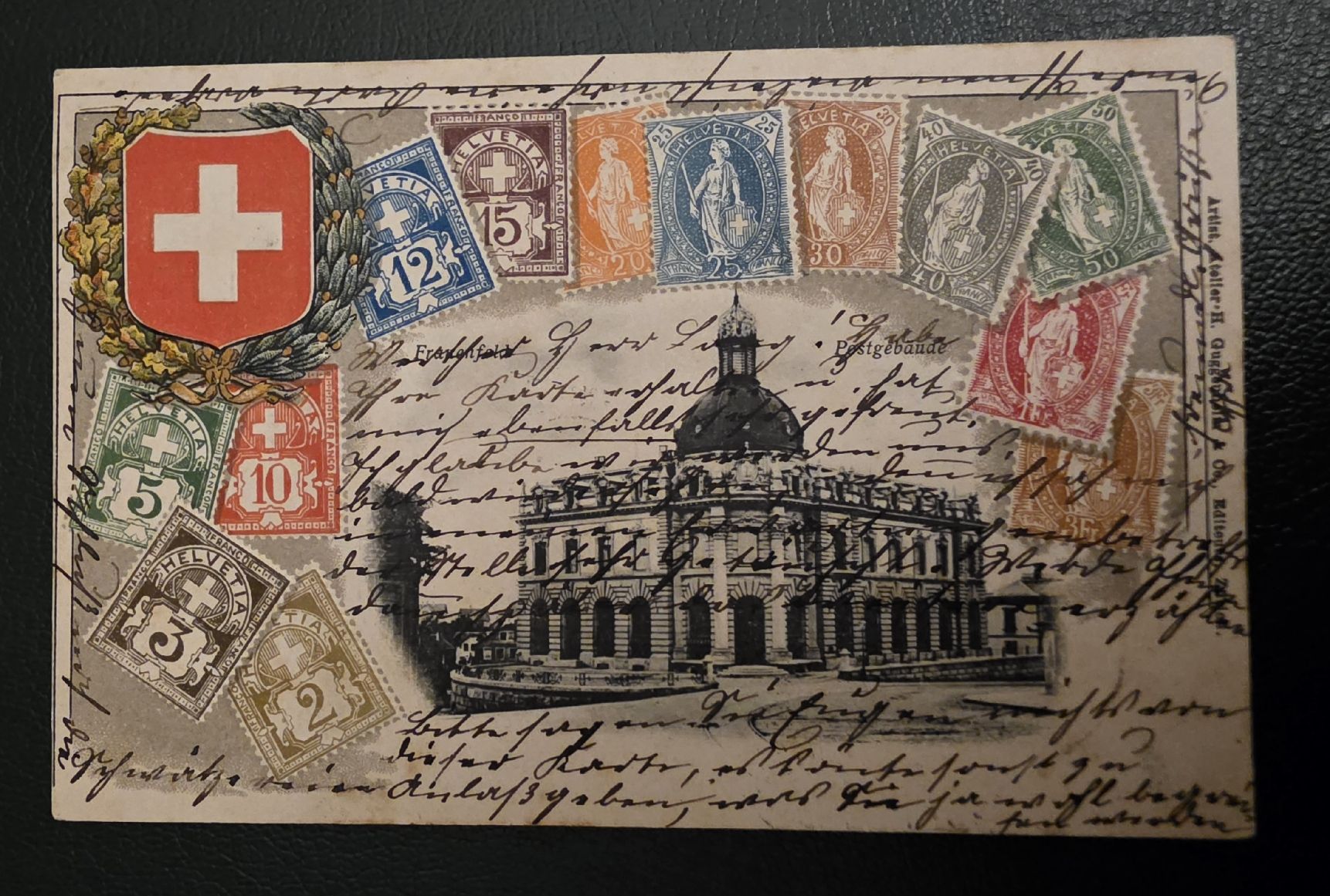 Cartoline postali: Ansichtskarte Schweizer Briefmarken – Usato da Bern venduto da Kocholo