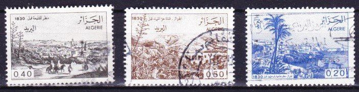 Tutti i francobolli: série 3 Timbres Algérie - 1984 - Obl. – Usato da Blonay venduto da Leglaude_01