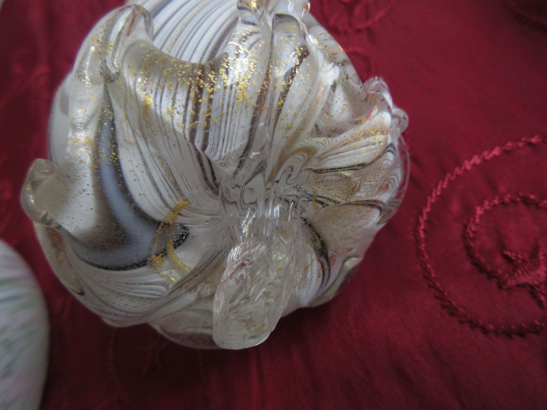 Murano Tutte le decorazioni: Murano Glas-Birne mit Goldeinschlüssen und Ei – Usato da Binningen venduto da Oldfashion 5