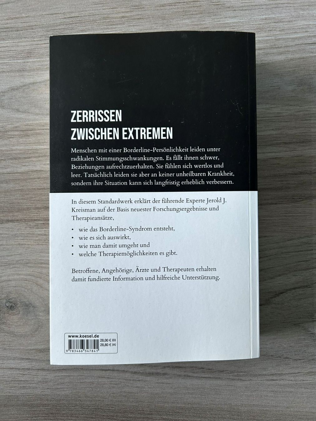 Libri: Ich hasse dich, verlass mich nicht - Borderline – Usato da Küttigen venduto da nitram3110 1