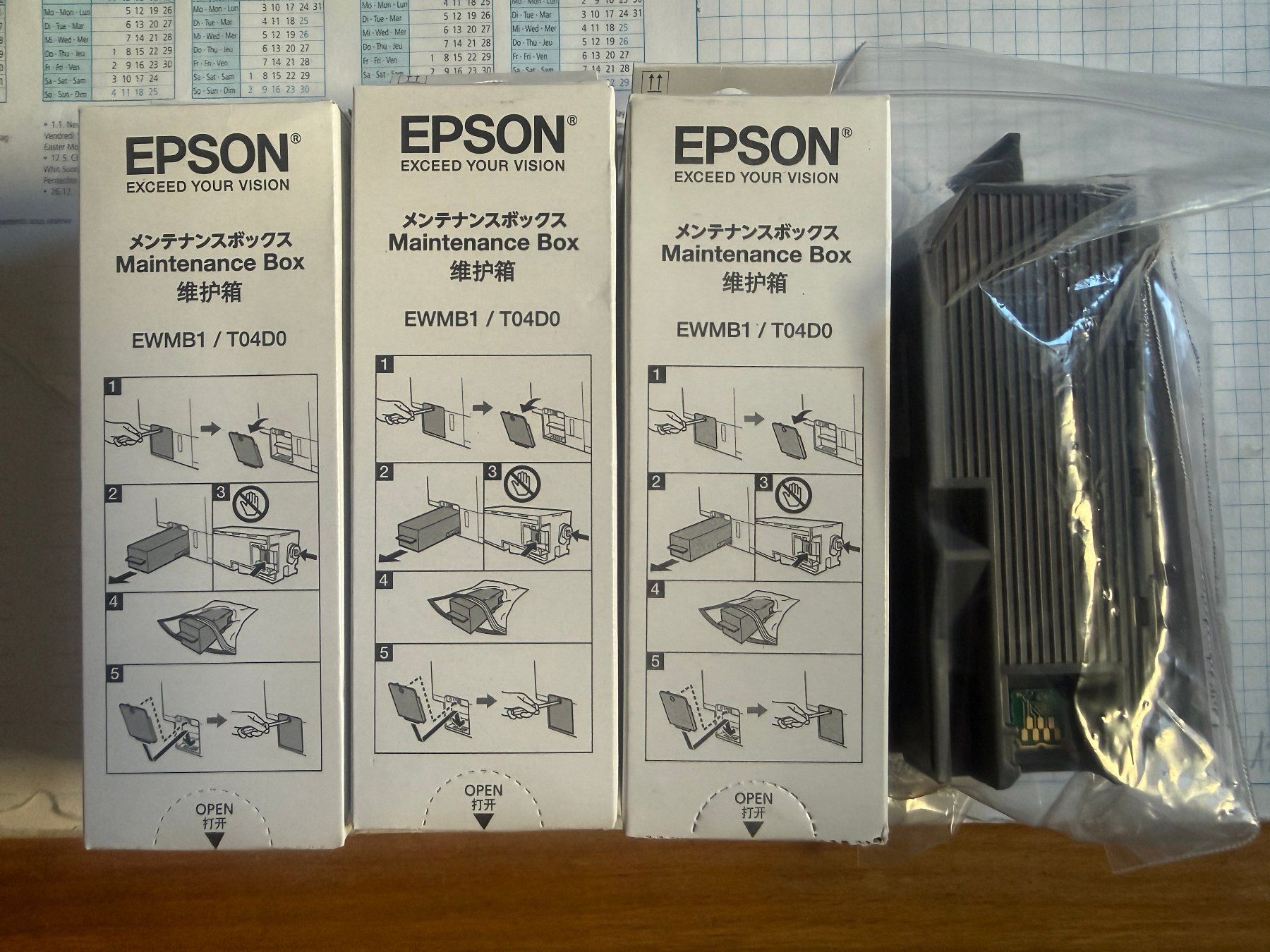 Epson Filamento: Epson Maintenance Box (4 Stk.) – Nuovo e nell'imballaggio originale da Tägerwilen venduto da Jowls