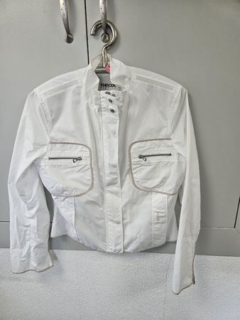 Geox Respira Damenjacke Weiss Atmungsaktiv Grösse 38
