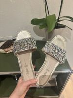Buffalo Sandalen 39 Gold mit Strass