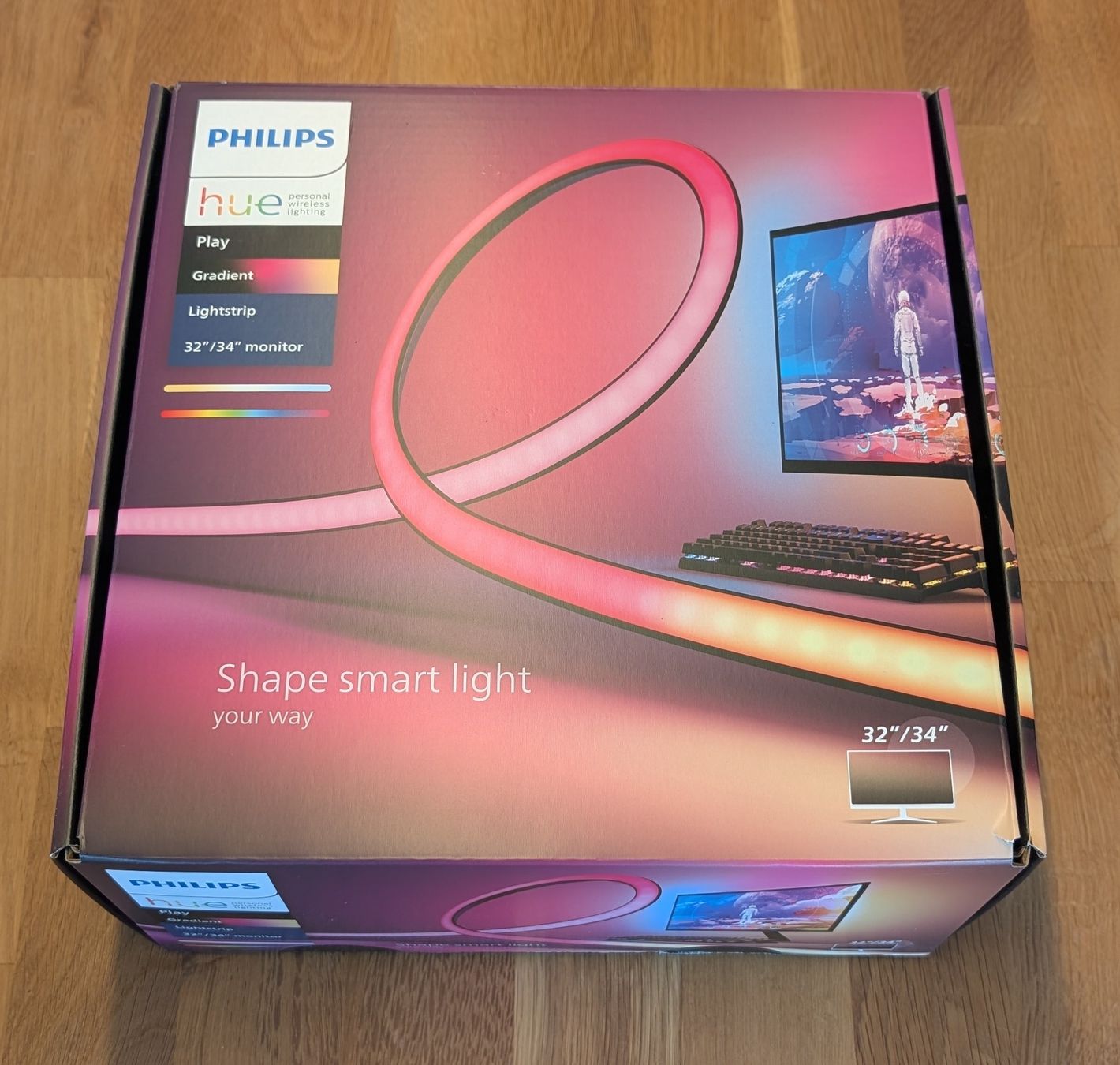 Philips Home Cinema: Philips Hue Play Gradient Lightstrip 32" / 34" – Nuovo (secondo la descrizione) da Volketswil venduto da mar_c5pv