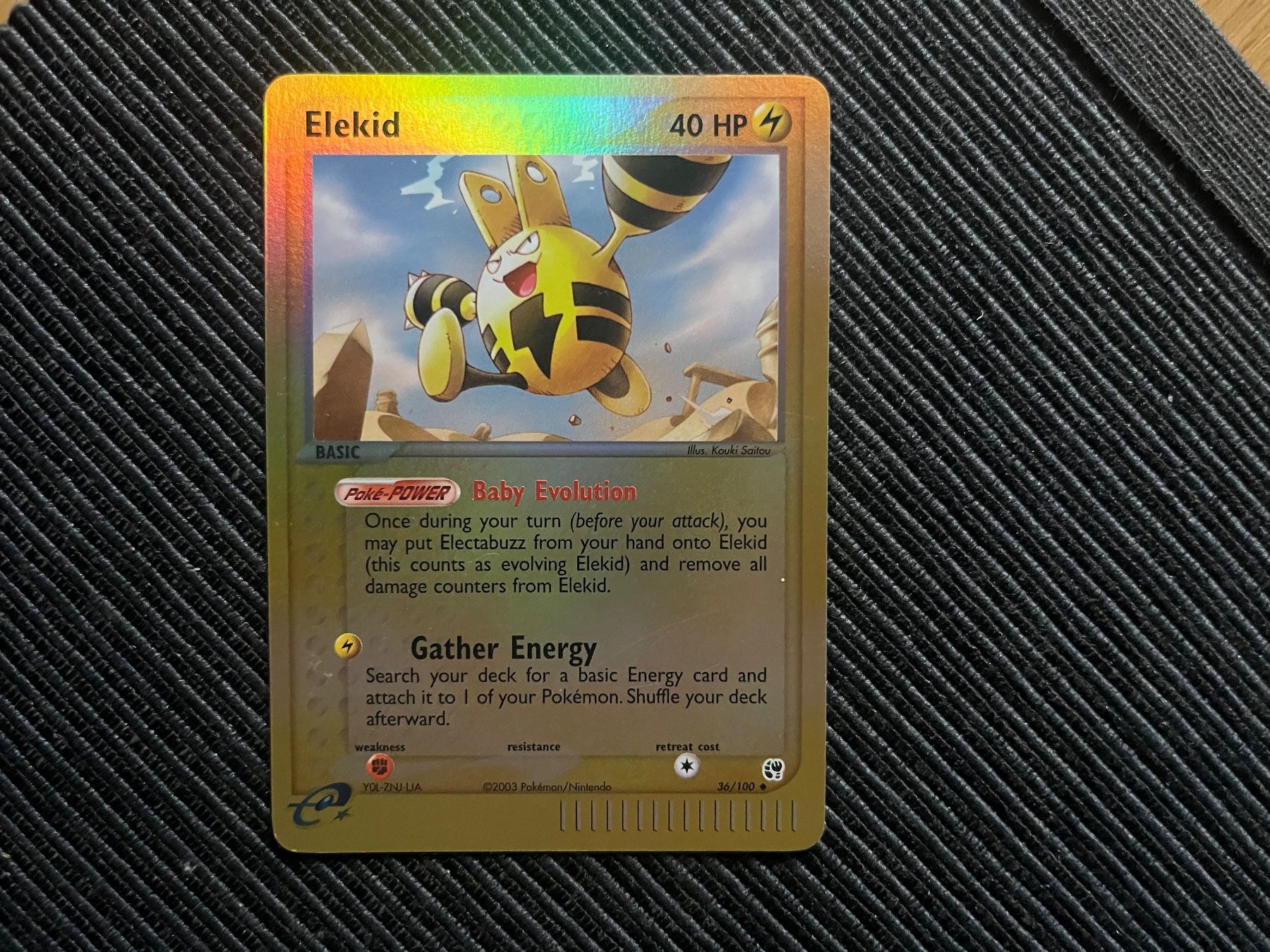 Pokémon Carte collezionabili: Pokemon Elekid Reverse Holo Rare EX Sandstorm – Usato da Wabern venduto da Collectfun
