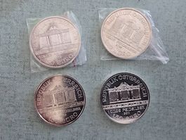 4x 1 Unze once argent Silber Austria 2011 2013 argent .999