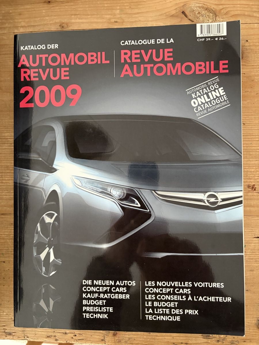 Riviste & Magazine: Automobil Revue Katalog 2009 – Usato da Gränichen venduto da Xbertone