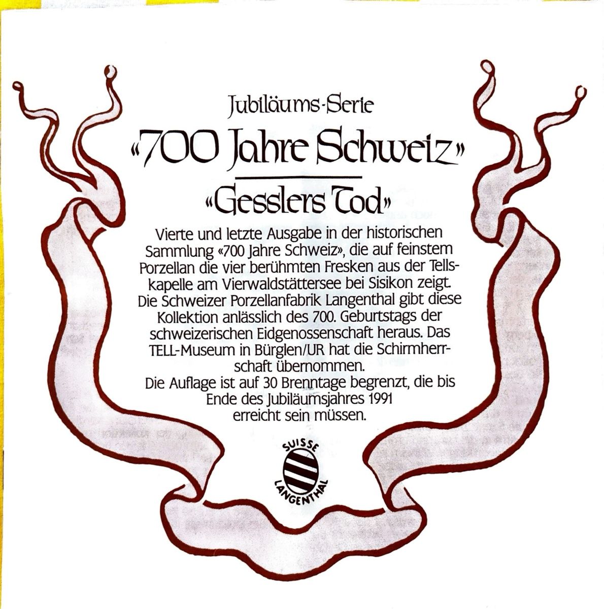 Tutte le decorazioni: Schmuckteller 700 Jahre Schweiz – Usato da Basel venduto da stiefeli63 7