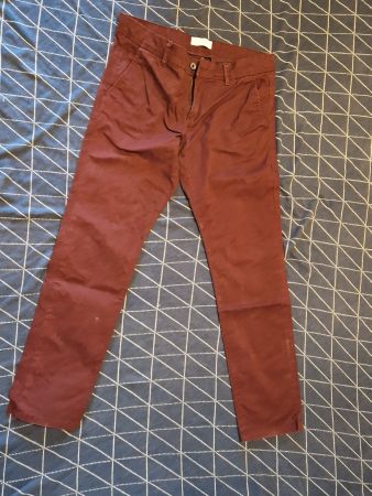Esprit Herren Hose Slim Fit weinrot 32 / 32