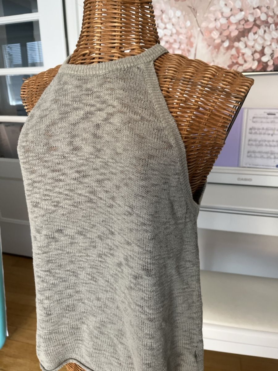 H&M Top: Stricktop H&M, Khaki, Baumwolle, S – Usato da Solothurn venduto da Bobesch08 1