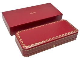 Coffret Cartier pour bijou ou montre cuir couleur rouge
