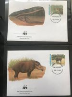 Nicaragua 1985 Satz WWF Tapir illustrierte Ersttagsbriefe