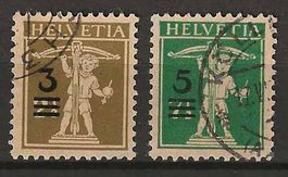 CH180 - Fils de Tell 180-181 (emission provisoire 1930) obl.
