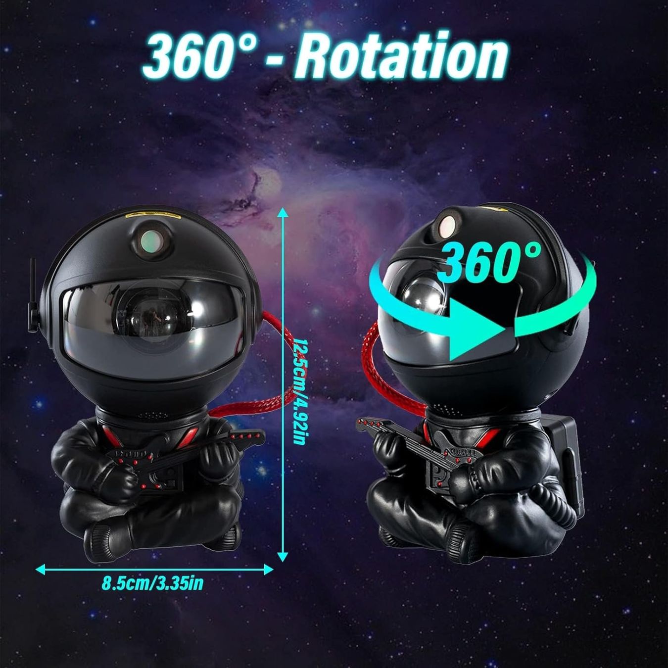 Lampade: Mini LED-Sternenhimmel Projektor Astronaut Schwarz – Nuovo e nell'imballaggio originale da Châtelaine venduto da topshop.switzerland 2