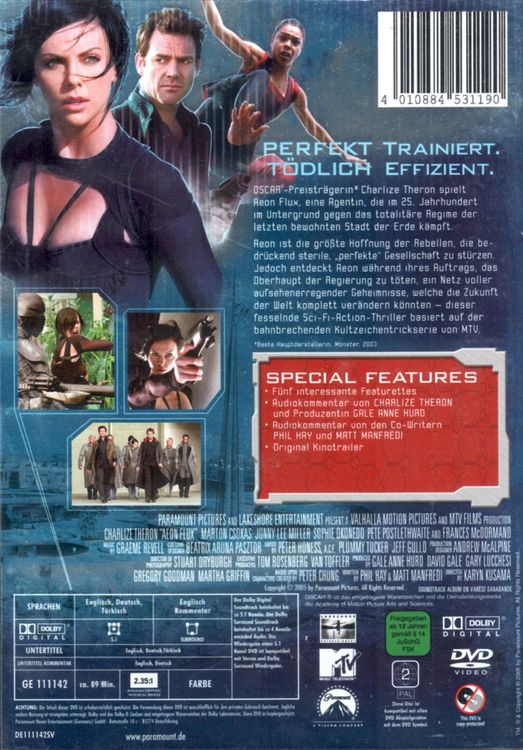 DVD: Æon Flux (mit Charlize Theron, Charlie Beall) (Gebraucht) in ...