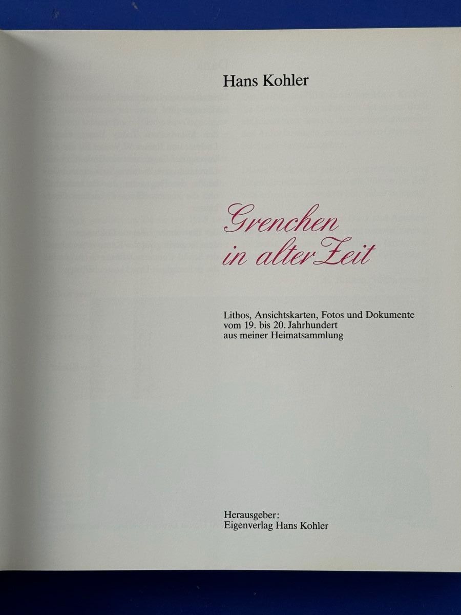 Libri: Grenchen in alter Zeit. Lithos, Ansichtskarten, Fotos etc – Usato da Adliswil venduto da buch_und_kunst 1
