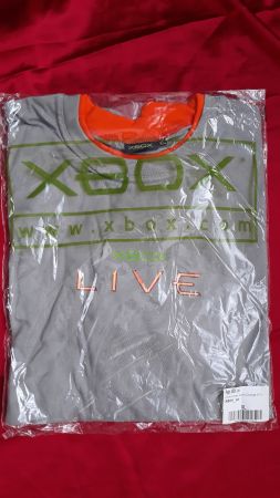 ORIGINAL X-Box "Live" T-Shirt NEUWARE aus SAMMLUNG! Grau/Ora