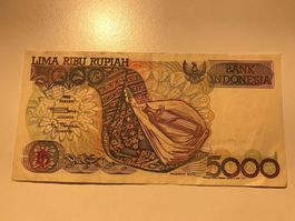 Indonesien 5000 Rupiah 1992
