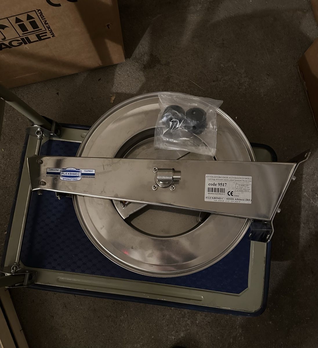 Alle Werkzeuge: Hose Reel Avvolgitubo automatico Flexbimec inox, nuovo! – Neu und originalverpackt aus Thalwil von Roby2591 2