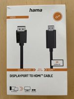 Câble Hama DisplayPort vers HDMI 1.5m - Ultra HD 4K (Neuf)