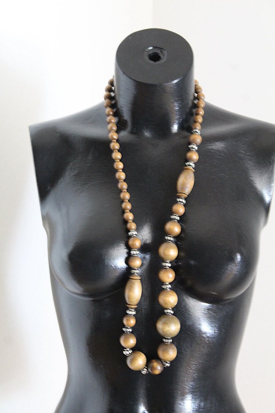 Catenine: Vintage Holzkette , Länge ca.47 cm – Usato da Locarno venduto da madame-tus-sauds 3
