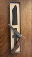Taschenmesser mit Holzgriff und Lederscheide neu
