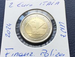 2 Euro Italia Finanz Polizei 2024 unzirkuliert stgl.