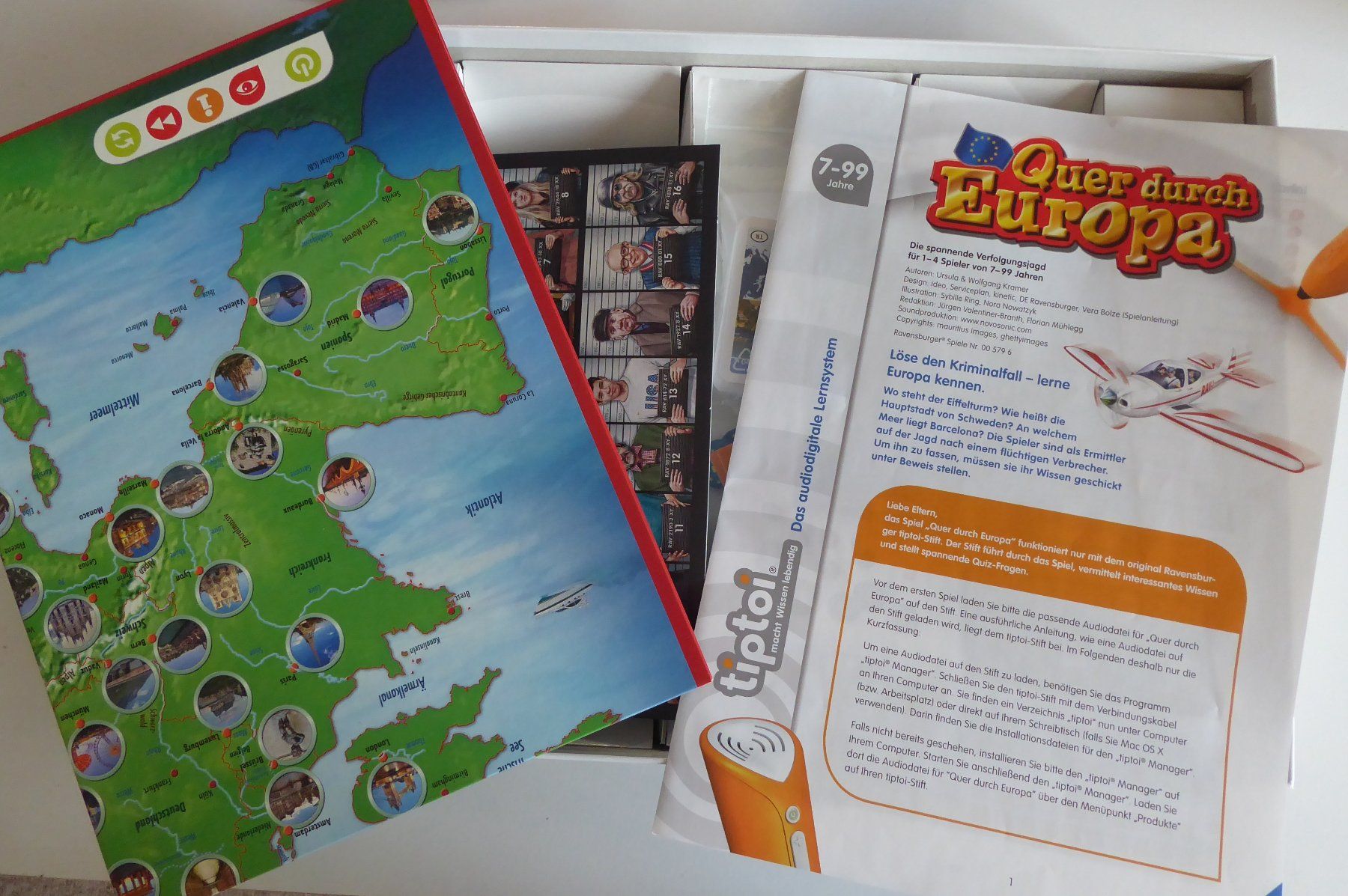 Tiptoi Giochi: Tiptoi Spiel "Quer durch Europa" - Krimispiel für Kinder – Usato da Wettingen venduto da tonia3 2