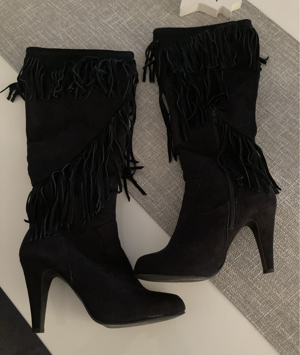 Scarpe da donna: Fransen Stiefel schwarz 40 – Usato da Volketswil venduto da cinicini 5